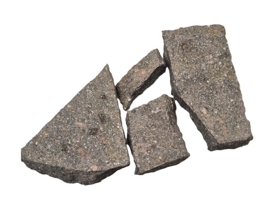 Porphyr Polygonal (grau-rot) 2-4 cm, spaltrau, Großformat