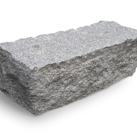 Quader Granit (grau) 40 x 40 x 60-120 cm, gespalten, auf Palette