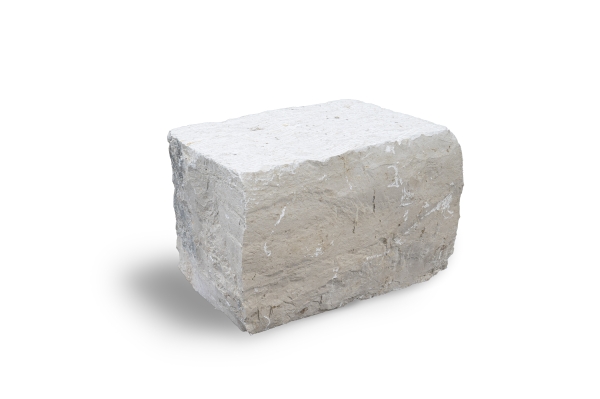 Quader Jura (beige), gesp./abgebohrt ~ 60 x 60-65 x 60-160 cm, auf Palette