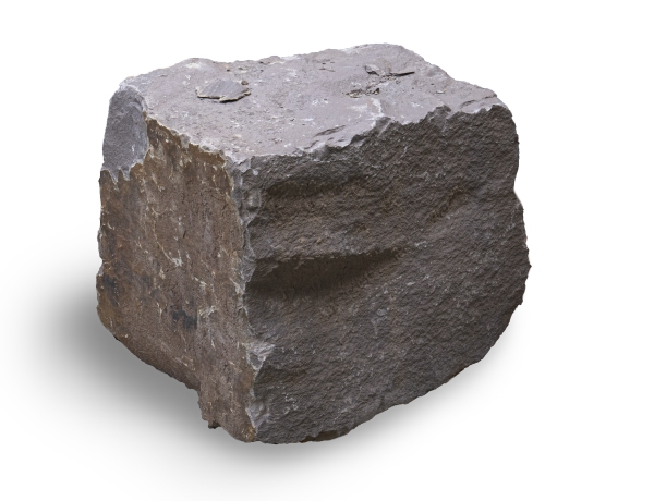 Quader Sandstein (weserrot) ~ 50 x 50 x 50-70 cm, alls. gespalten, a.Pal.