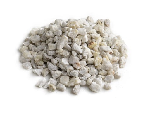 Quarz Edelsplitt (weiß) 8/12 mm im Big-Bag