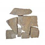 Quarzit Polygonalplatten (gelb-bunt) 2-4 cm, spaltrau (4-8 St./m²)