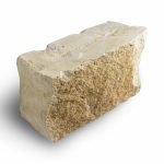 Sandstein Mauersteine (gelb-weiß) Gesägt 20 x 20 x 40 cm, auf Palette à 40 St.