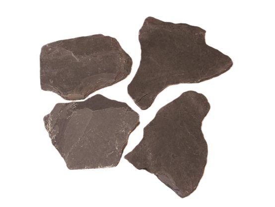 Schiefer Bruchplatten (anthrazit) 2-4 cm, spaltrau