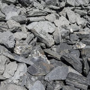 Schiefer Chips (anthrazit) 60/120 mm im Big-Bag
