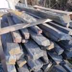 Schiefer-Graphit Mikados (schwarz) 100 x 6-15 x 6-10 cm, allseits gespalten