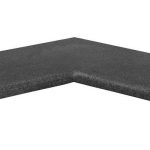 Schwimmbadrand Innenecke Asian Black 60/30 x 3 cm, geschliffen m. Rundkante