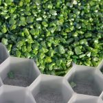 Splitt-Stabilisierungsmatte, klappbar, weiß 120x160x3 cm, befahrbar, für 80 kg Splitt/m²