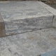 Travertin Blockstufe (grau) 15 x 35 x 100 cm, OF+Ansicht geschliffen