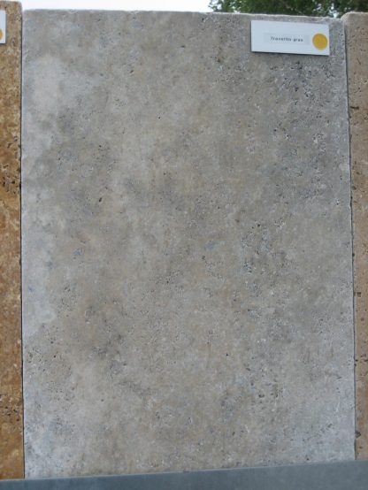 Travertin Bodenplatten (grau) div. Größen x 3 cm, gesägt/getrommelt