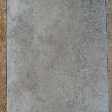 Travertin Bodenplatten (grau) div. Größen x 3 cm, gesägt/getrommelt