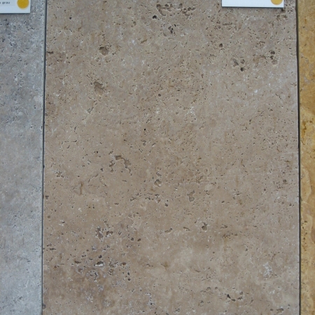 Travertin Bodenplatten (nussbraun) div. Größen x 3 cm, gesägt/getrommelt