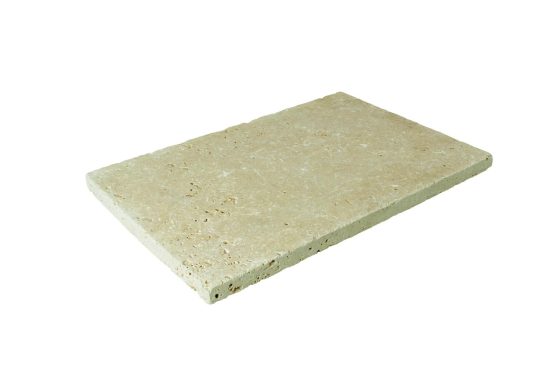 Travertin Bodenplatten (Vanilla Romana) 60x40x3cm, gesägt/getrommelt
