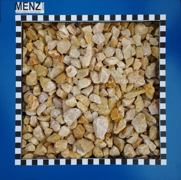 Ziersplitt Marmor (Mandarin) 15/25 mm im Mini-Bag